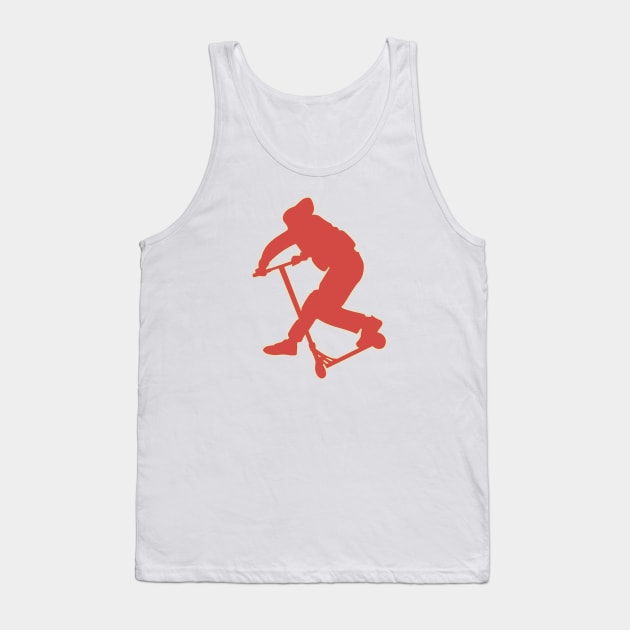 Stunt scooter boy Cancan red Tank Top by stuntscooter